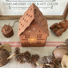 Load image into Gallery viewer, Rustic House Candle Holder
