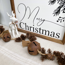 Load image into Gallery viewer, Rustic Bell and Pinecone Garland