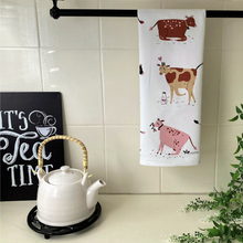 Load image into Gallery viewer, Dairy Cows Tea Towel