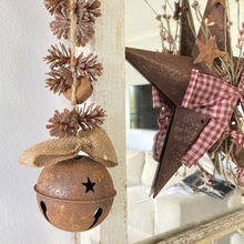 Load image into Gallery viewer, bell and pinecone garland for Christmas