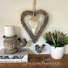 Load image into Gallery viewer, SECOND - Rustic Wicker Heart