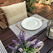 Load image into Gallery viewer, Gingham Placemats (set of 4)- ash