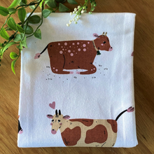 Load image into Gallery viewer, Dairy Cows Tea Towel