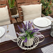 Load image into Gallery viewer, Gingham Placemats (set of 4)- ash