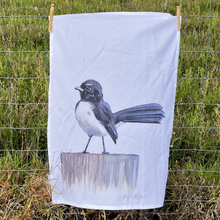 Load image into Gallery viewer, Willy Wagtail Tea Towel