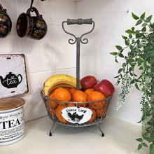 Load image into Gallery viewer, footed wire basket with handle