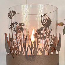 Load image into Gallery viewer, Rustic Metal Candle Holder - birds