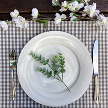 Load image into Gallery viewer, Gingham Placemats (set of 4)- ash