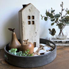 Load image into Gallery viewer, SECOND - Rustic Wooden House Candle-Holder