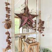 Load image into Gallery viewer, Christmas garland made from bells and pinecones