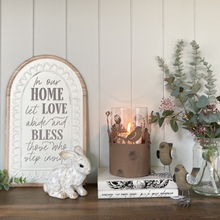 Load image into Gallery viewer, Rustic Metal Candle Holder - birds