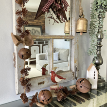Load image into Gallery viewer, country garland made from rusted bells