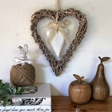 Load image into Gallery viewer, SECOND - Rustic Wicker Heart