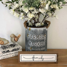 Load image into Gallery viewer, galvanised bucket for flower arrangements