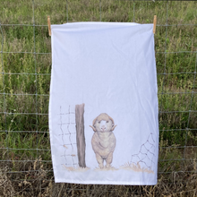 Load image into Gallery viewer, cotton tea towel sheep Australian design