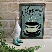 Load image into Gallery viewer, country style coffee sign for the kitchen