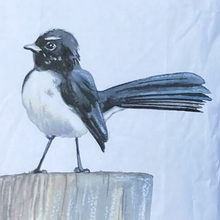 Load image into Gallery viewer, Willy Wagtail Tea Towel