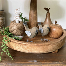 Load image into Gallery viewer, carved life size wooden apple and pear