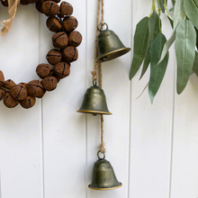 Load image into Gallery viewer, Brass Christmas Bell Garland
