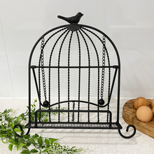 Load image into Gallery viewer, Bird Recipe Stand - black
