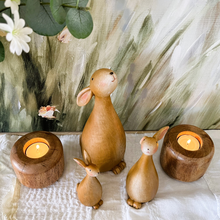Load image into Gallery viewer, Wooden Tea Light Holder - set/2
