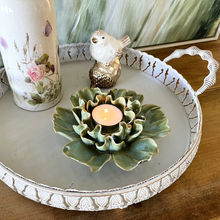 Load image into Gallery viewer, French Green Tea Light Holder
