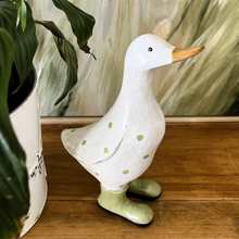 Load image into Gallery viewer, Duck in Gumboots - olive
