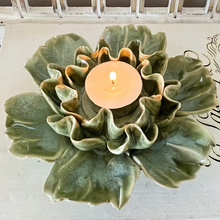 Load image into Gallery viewer, French Green Tea Light Holder
