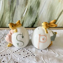 Load image into Gallery viewer, Country Bunny Salt and Pepper Shaker
