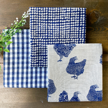 Load image into Gallery viewer, Henrietta Tea Towel Set of 3 - Blueberry
