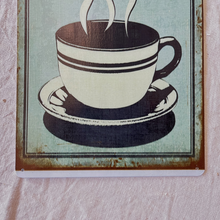 Load image into Gallery viewer, SECOND - Antique-Blue Coffee Sign
