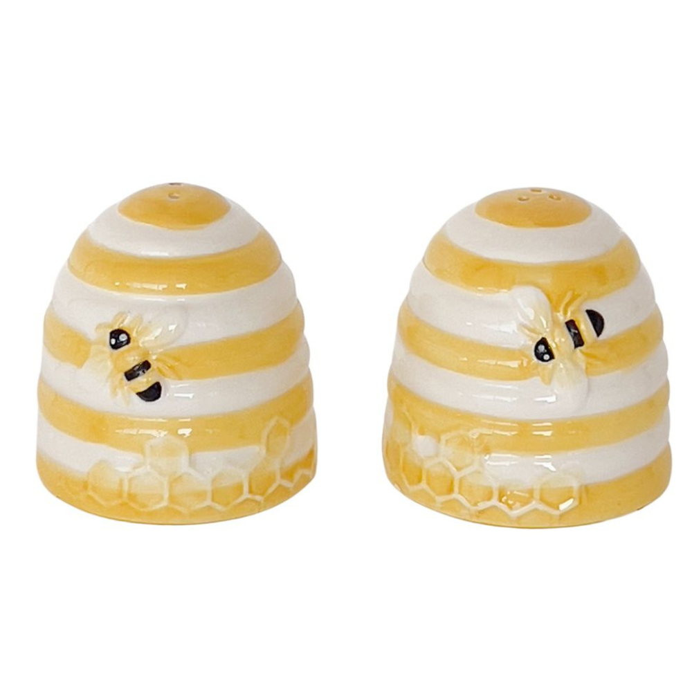 Beehive Salt and Pepper Shakers