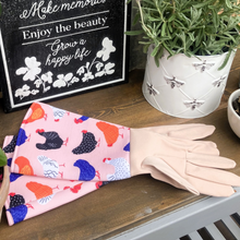 Load image into Gallery viewer, Bright Hens Gardening Gloves
