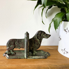 Load image into Gallery viewer, Cast Iron Dachshund Book Ends
