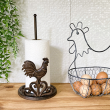 Load image into Gallery viewer, Farmhouse Rooster Paper-Towel Dispenser
