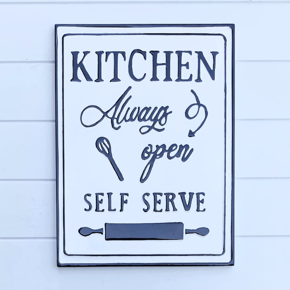 Kitchen Open Plug In/sign Self Serve Kitchen Sign – Evelyn and Owl
