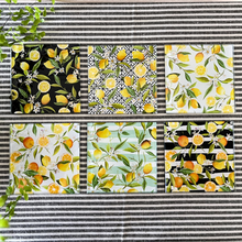 Load image into Gallery viewer, Lemon Coasters - set/6
