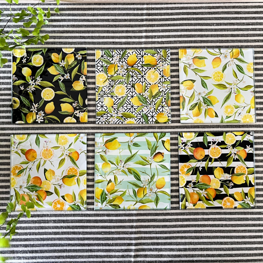 Lemon Coasters - set/6