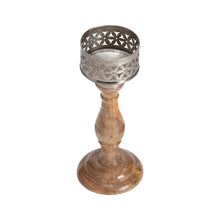 Load image into Gallery viewer, Handcrafted Pillar Candle Holder
