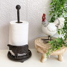 Load image into Gallery viewer, Rustic Cow Paper-Towel Dispenser
