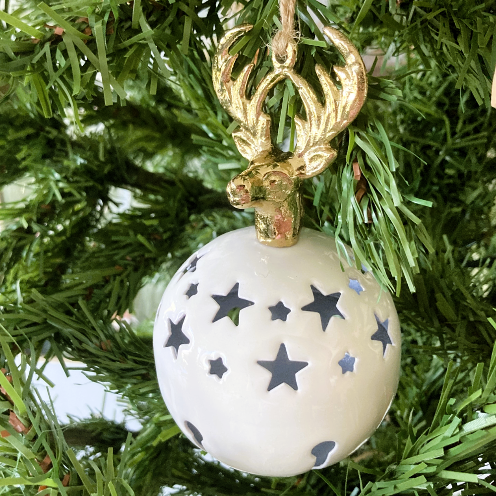 Stag Christmas Bauble