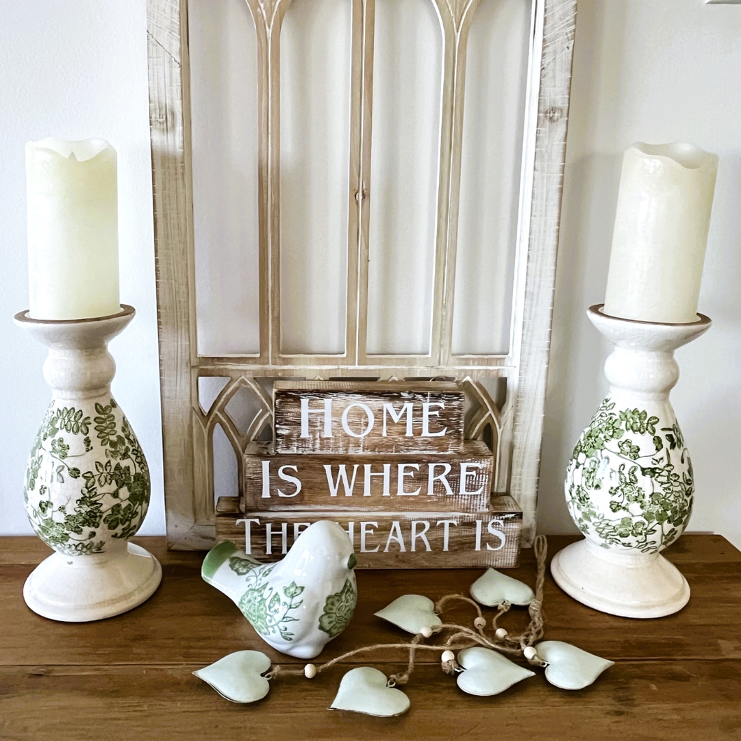 Vintage Floral Candle Holder