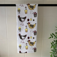 Load image into Gallery viewer, Chickens Tea Towel
