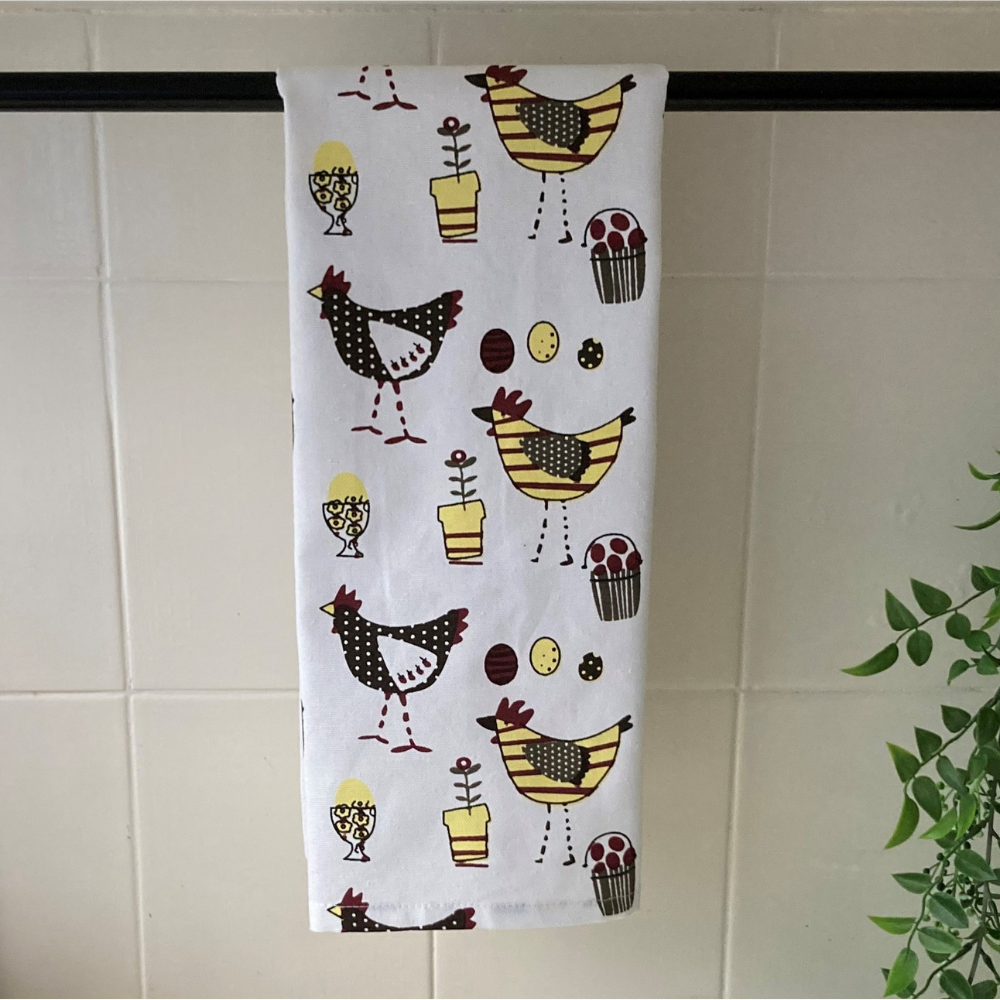 Chickens Tea Towel