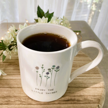 Load image into Gallery viewer, Wildflowers Mug - Enjoy the little things
