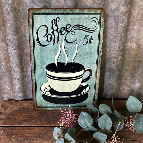 country style coffee sign 