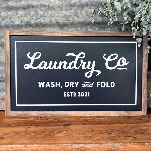 sign for the laundry