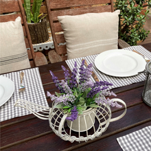 Load image into Gallery viewer, Gingham Placemats (set of 4)- ash
