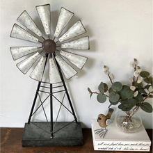 Load image into Gallery viewer, country decor display windmill for a table
