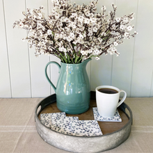 Load image into Gallery viewer, shiny sage jug for water and flowers
